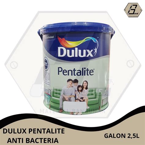 Jual CAT TEMBOK INTERIOR DULUX PENTALITE ANTIBAC LAKESTONE PTL 44153