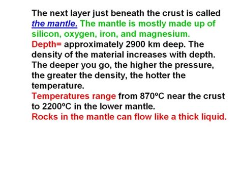 Layers Of The Earth Ppt