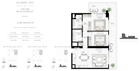 Emaar Sunrise Bay Apartments Floor Plans And Sizes