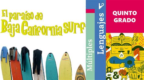 El paraíso de Baja California Surf Múltiples lenguajes Quinto grado