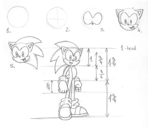 Tutorial - how I draw Sonic by AishaPachia on DeviantArt