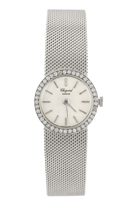 Chopard Geneve Vintage White Gold K Diamonds Royal Watch