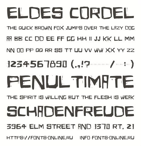 Eldes Cordel Font