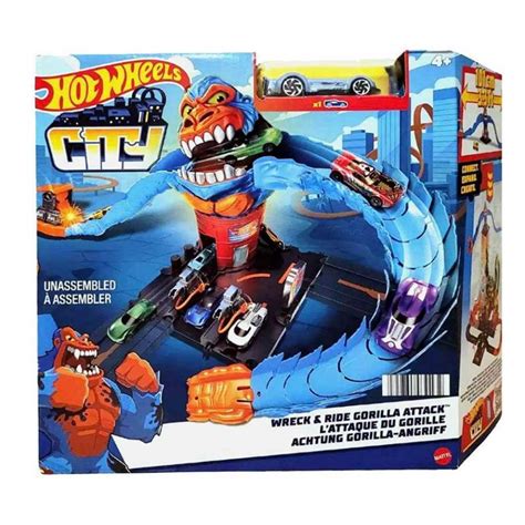 Pista Hot Wheels City Ataque Do Gorila HDR30 Mattel Brincasa