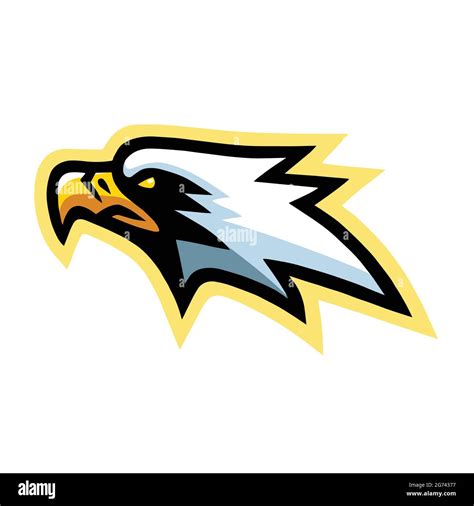 Eagle Hawk Falcon Mascot Logo Mascot Design Cartoon Vector Stock Vector ...