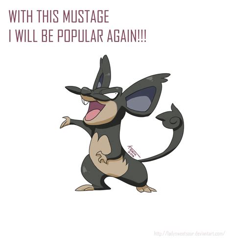 Rattata Alola Form Has A Mustage!! by LadySweetSour on DeviantArt