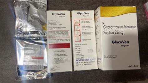 25 mcg Glycopyrronium Inhalation Solution at Rs 58/box in Panchkula ...