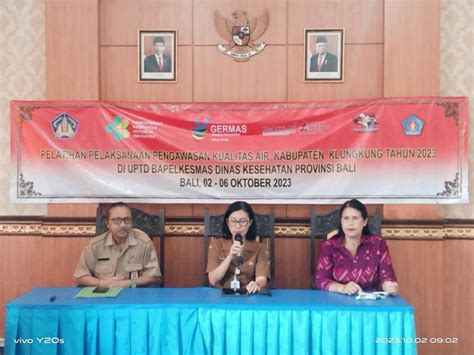 Pelatihan Pengawasan Kualitas Air Kabupaten Klungkung Uptd Bapelkesmas