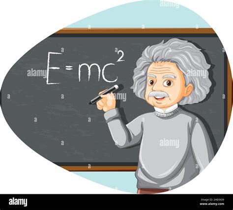 Albert Einsteins Blackboard Cut Out Stock Images Pictures Alamy