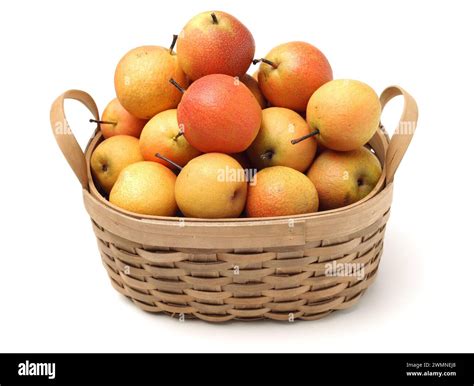 nanguo pear on white background Stock Photo - Alamy