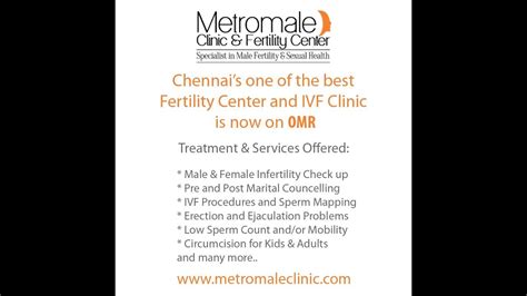 Metromale Clinic And Fertility Center On Omr Chennai Dr Karthik