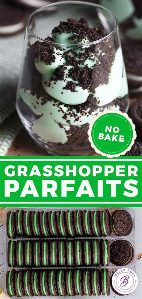 Grasshopper Parfait Recipe No Bake Dessert Belly Full