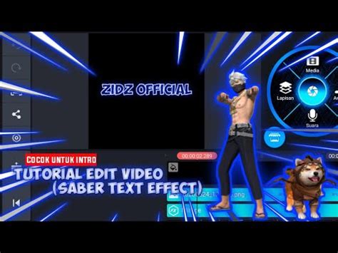 Tutorial Edit Video Saber Text Effect Di Kinemaster Android Youtube