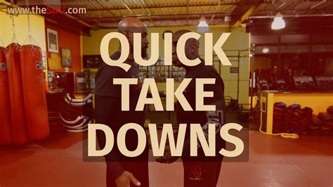 QUICK TAKE DOWNS Self Defense Techniques YouTube