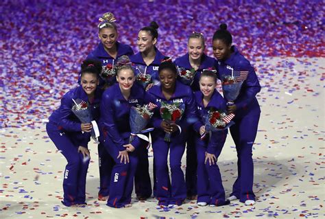 Simone Biles, Gabby Douglas headline U.S. women's gymnastics team ...