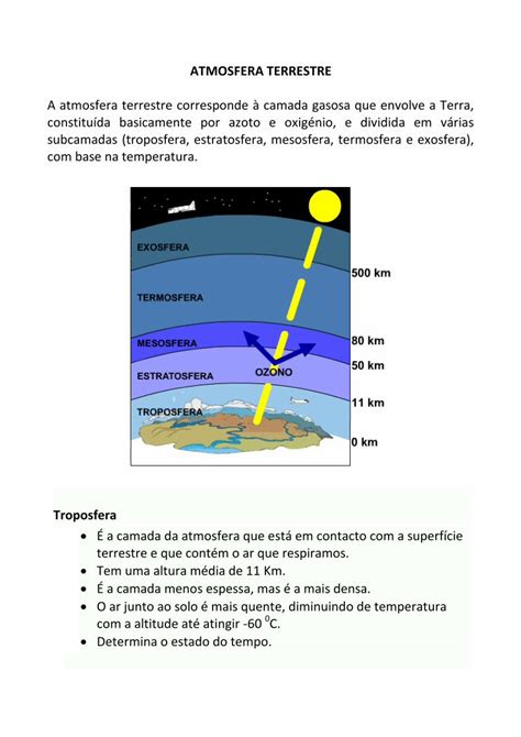 Pdf Atmosfera Terrestre · A Atmosfera Terrestre Corresponde à