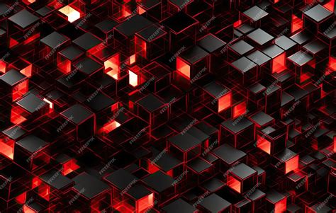 Premium Photo Abstract Futuristic Cubes Shape Seamless Background 3d Render Illustration