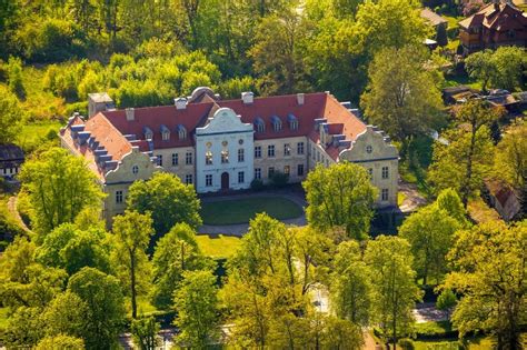 Luftbild Fürstenberg Havel Schloss Fürstenberg in Fürstenberg Havel