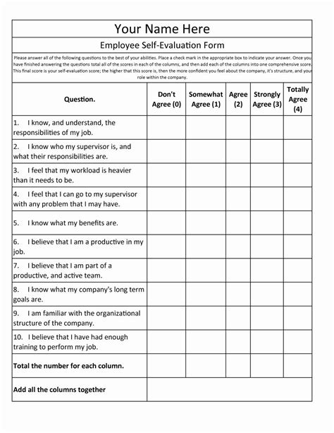 Employee 30 Day Review Form