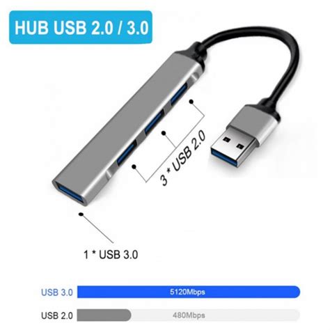 Ripley Hub Usb Puertos Usb De Aluminio Para Pc Laptop Y Android