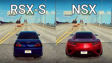 NFS Heat Acura RSX S Vs Acura NSX Drag Race YouTube