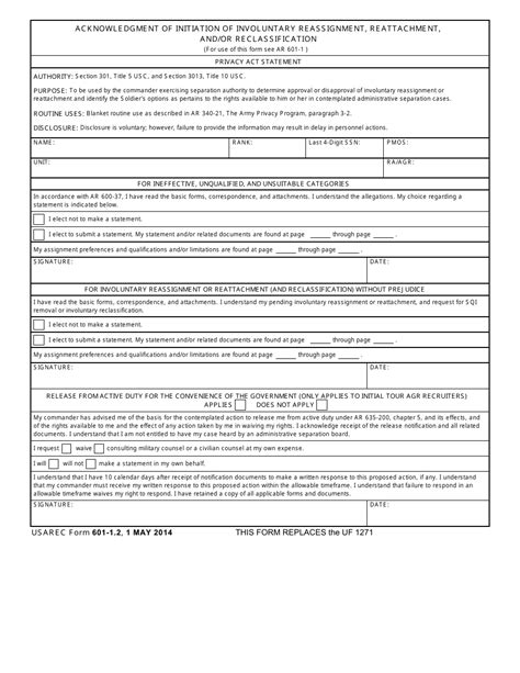 Usarec Form 601 12 Fill Out Sign Online And Download Fillable Pdf Templateroller