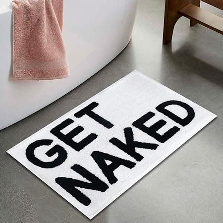 Amazon De Get Naked Badematte Grau Teppich Duschvorhang Set Lustige