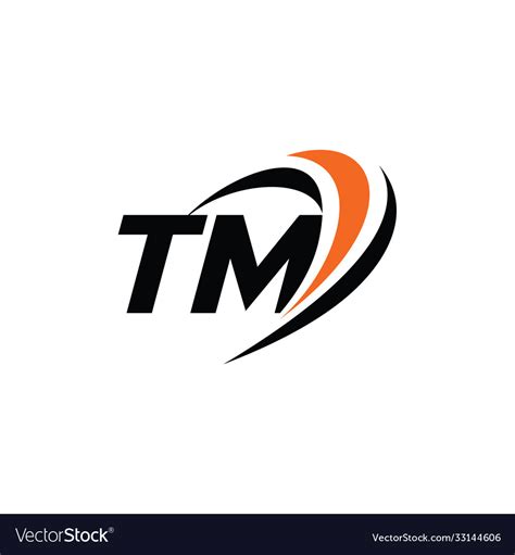 Tm Monogram Logo Royalty Free Vector Image Vectorstock