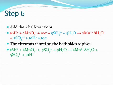 Ppt Balancing Redox Equations In Acidic Conditions Powerpoint