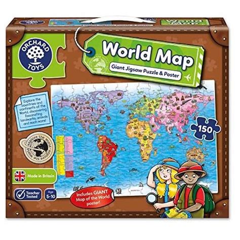 World Map Jigsaw Puzzle and Poster