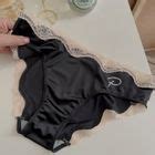 Single Park Lettering Lace Trim Bikini Panties YesStyle