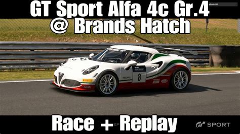 GT Sport Beta Gameplay Alfa 4C Gr 4 Brans Hatch 3 Lap Race Replay