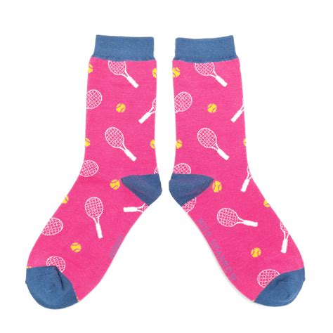 Tennis Socks Hot Pink Miss Sparrow