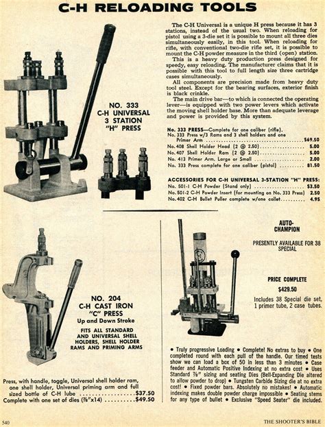 1977 Print Ad Of C H 333 Universal 204 C Press Auto Champion Reloader