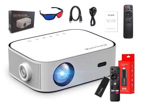 Купить ПРОЕКТОР СВЕТОДИОДНЫЙ ПРОЕКТОР Full HD 4K 580 ANSI LM НАБОР ...