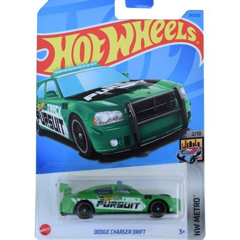 Hot Wheels Базовая машинка Dodge Charger Drift зеленый купить с доставкой по выгодным ценам в