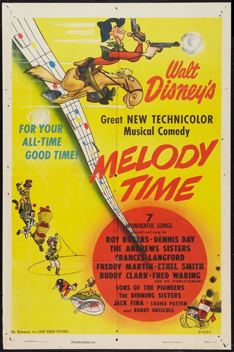 Melody Time Rko 1948 One Sheet 27 X 41 Animated Lot 52291 Heritage Auctions