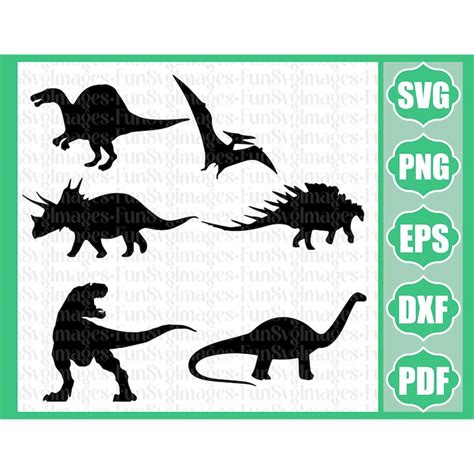 Cute Dinosaur Svg Bundle, dinosaur silhouette, kids dinosaur - Inspire Uplift