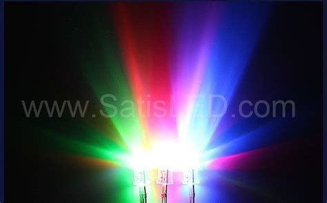 F10 10mm Diffused RGB LED Common Anode Common Cathode Tri Color