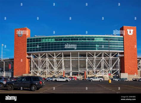 Salt Lake City DEC 4 2021 Exterior View Of The Rice Eccles Stadium