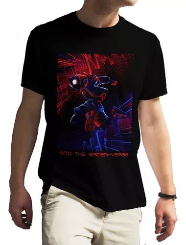 Playera Spiderman Into The Spider Verse Miles Morales Meses Sin Interés