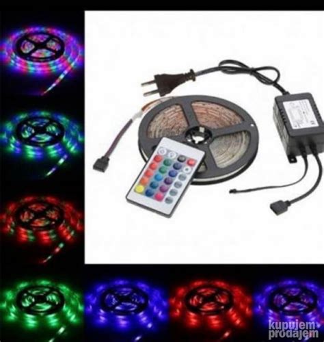 Rgb Led Traka 10m Vodootporna Sa Daljinskom Kontrolom KupujemProdajem