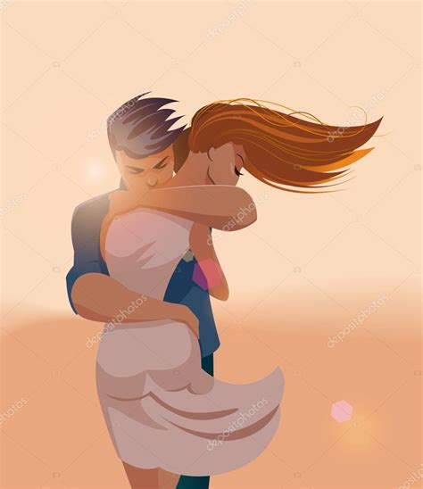 Embraces Of A Loving Couple Stock Vector Image By ©maxutov 82619548