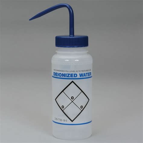 Wash Bottle Widemouthed For Deionized Water 500 ML Science Lab Wash