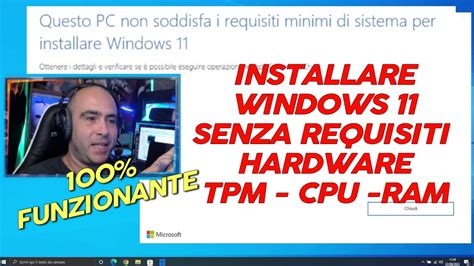 Come Risolvere Questo Pc Non Soddisfa I Requisiti Minimi Per Windows