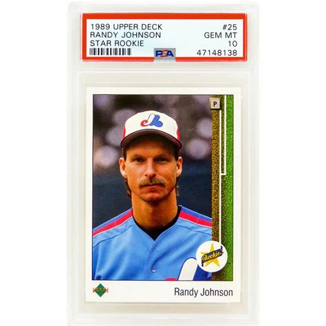 Randy Johnson Upper Deck Rc Psa Pristine Auction