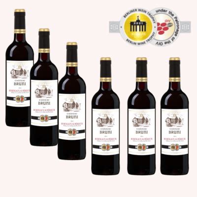 Letzte Chance Bordeaux 6x französischer prämierter Rotwein