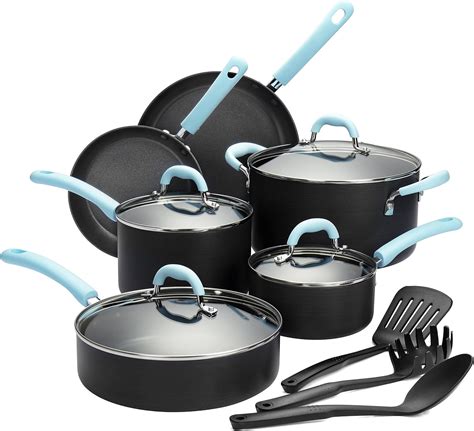 Amazon Finnhomy Super Value Hard Anodized Aluminum Cookware Set