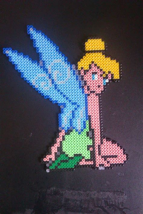 Pixel Art En Perle Hama La F E Clochette En Perle Repasser Motifs