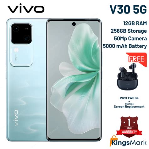 Buy VIVO V30 5G, 12GB + 256GB, 5000 mAh Battery - Pre Order! - Best